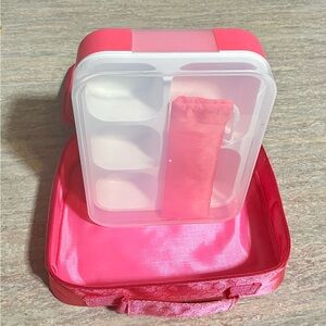 NIB Dacool zippered lunch box with portion control bowl and cutlery sleeve